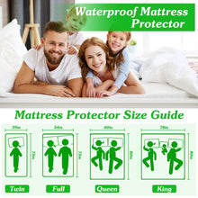 将图片加载到图库查看器，Waterproof Breathable Soft Cotton Mattress Protector
