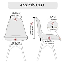 Load image into Gallery viewer, Waterproof Chair Cover for Shell Chair Washable Removable Armless Shell Seat Cover Banquet Home Modern Style for Kitchen Dining Room Chair Slipcovers Dining Chair Covers Parsons Chair Slipcover Stretch Chair Covers For Dining Room
