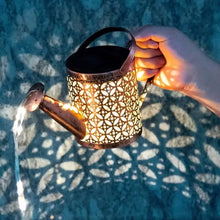 Load image into Gallery viewer, Waterproof Copper Solar Watering Can Light
