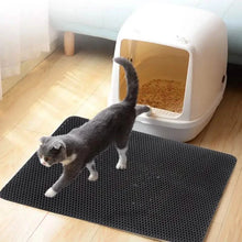 Load image into Gallery viewer, Waterproof EVA Double Layer Cat Litter Trapping Pet Litter Box Mat Clean Pad
