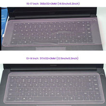 将图片加载到图库查看器，Waterproof Laptop Keyboard protective 10 11 12 13 14 15 17 inch  Silicone Transparent Protective Film Keyboard Dustproof Film Gaming Laptop Keyboard Skin Protector For Gaming Lovers
