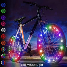 Load image into Gallery viewer, Waterproof LED Bike Wheel Light  Bicycle Spoke Light Bicycle Tire Light Strips Cycling Safety Warning Lamp Bike Wheel Lights  Safety Warning Tire Strip Light For Night Riding Glow Light Fun Safety Light Bike Accessories For Kids

