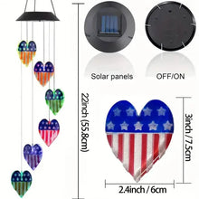 将图片加载到图库查看器，Waterproof Solar Wind Chime Light
