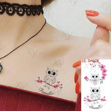 将图片加载到图库查看器，Waterproof Temporary Tattoo Lavender Stickers Butterfly Flower Luxury Small Tattoo For Body Arm
