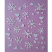 将图片加载到图库查看器，Waterproof Water Transfer Nails Art Sticker Fashion 3D Flower Design Girl And Women Manicure Tools Nail Decoration Decals Decorations Luxurious Nail Art Decoration White Feather Lace Flower Leaf Carving Design Exquisite Pattern Nail Art Supplies
