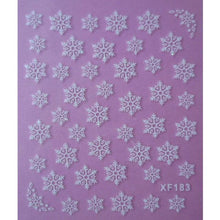 将图片加载到图库查看器，Waterproof Water Transfer Nails Art Sticker Fashion 3D Flower Design Girl And Women Manicure Tools Nail Decoration Decals Decorations Luxurious Nail Art Decoration White Feather Lace Flower Leaf Carving Design Exquisite Pattern Nail Art Supplies
