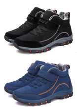 将图片加载到图库查看器，Waterproof Winter Mens Boots With Fur Warm Snow Mens Womens Boots Winter Work Casual Shoes High Top Winter Snow Boots Warm Fur Lined Winter Water-Resistan Ankle Booties
