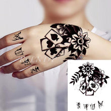Load image into Gallery viewer, Waterproof Womens Temporary Sticker Tattoo Flower Rose Realistic Sketches For Arm Hand
