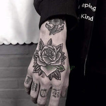 Load image into Gallery viewer, Waterproof Womens Temporary Sticker Tattoo Flower Rose Realistic Sketches For Arm Hand
