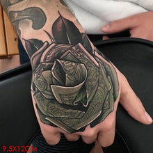 Load image into Gallery viewer, Waterproof Womens Temporary Sticker Tattoo Flower Rose Realistic Sketches For Arm Hand
