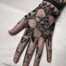 Load image into Gallery viewer, Waterproof Womens Temporary Sticker Tattoo Flower Rose Realistic Sketches For Arm Hand
