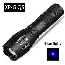 Load image into Gallery viewer, Waterproof Z45 Led Flashlight Ultra Bright Waterproof MINI Torch T6/L2/V6 zoomable 5 Modes 18650 rechargeable Battery for camping tactica Led Mini Water-Resistant Torch Light For Indoor &amp; Outdoor Camping Hiking Accessories Gear
