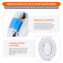Load image into Gallery viewer, WC FreeZe - Hybrid Cooling Gel Infused Ear Pads for ATH M50X
