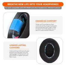 Load image into Gallery viewer, WC FreeZe - Hybrid Cooling Gel Infused Ear Pads for ATH M50X
