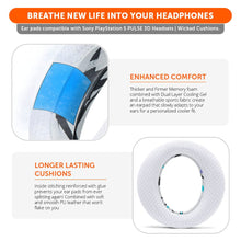 Load image into Gallery viewer, WC FreeZe Pulse 3D - Cooling Gel Earpads For PS5 Pulse 3D Headset
