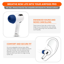 Load image into Gallery viewer, WC TipZ - Memory Foam Ear Tips for Airpods Pro &amp; Airpods Pro 2
