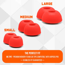 Load image into Gallery viewer, WC TipZ - Memory Foam Ear Tips for Airpods Pro &amp; Airpods Pro 2
