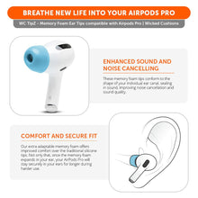 Load image into Gallery viewer, WC TipZ - Memory Foam Ear Tips for Airpods Pro &amp; Airpods Pro 2
