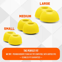 Load image into Gallery viewer, WC TipZ - Memory Foam Ear Tips for Airpods Pro &amp; Airpods Pro 2
