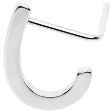 Load image into Gallery viewer, 20G Stainless Steel Faux Hoop L Shaped Nose Ring
