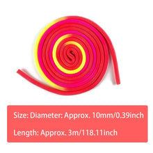 Load image into Gallery viewer, Wear-resistant Yoga Competition Jump Rope Training Exercise Fitness Indoor Outdoor Artistic Gymnastics Rainbow Color Rhythmic Gymnastics Arts Rope Solid Training Rope For Professional Competition Home Fitness

