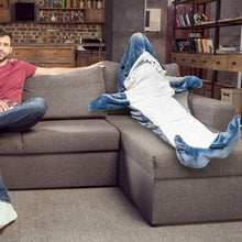 Load image into Gallery viewer, Wearable Shark Sleeping Bag Onezie with Zipper
