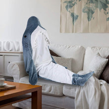 Load image into Gallery viewer, Wearable Shark Sleeping Bag Onezie with Zipper
