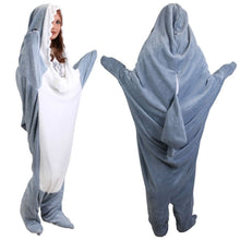 Load image into Gallery viewer, Wearable Shark Sleeping Bag Onezie with Zipper
