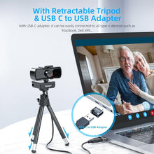 Load image into Gallery viewer, Webcam 2K Full HD Web Camera For PC Computer Laptop USB Web Cam With Microphone Autofocus WebCamera Conferencing and Video Calling
