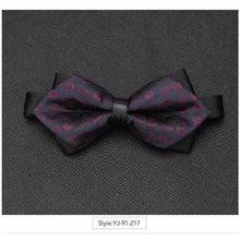 将图片加载到图库查看器，Wedding Men Butterfly Bowtie Formal Bow Ties Beautiful Printed Men Luxury Adjustable Business Bowties
