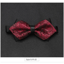 将图片加载到图库查看器，Wedding Men Butterfly Bowtie Formal Bow Ties Beautiful Printed Men Luxury Adjustable Business Bowties
