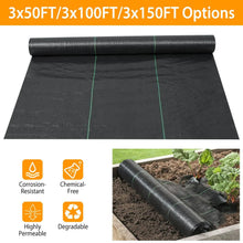 Load image into Gallery viewer, Weed Barrier Landscape Gardening Mat Fabric Woven

