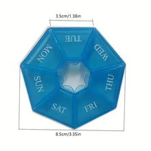 将图片加载到图库查看器，Weekly Rainbow Pill Box - 7-Grid Thickened Pill Storage Box

