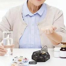 将图片加载到图库查看器，Weekly Rainbow Pill Box - 7-Grid Thickened Pill Storage Box
