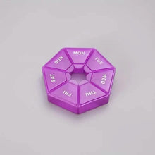将图片加载到图库查看器，Weekly Rainbow Pill Box - 7-Grid Thickened Pill Storage Box
