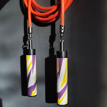 Load image into Gallery viewer, Weighted Jump Rope 8MM Skip Rope Non-Slip PU Power Handles PVC Adjustable Heavy Skipping Rope Non-Slip PU Handles Adjustable Heavy Jump Rope With Ball-Bearing Great For Build Muscle Improve Power Workout Fitness

