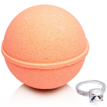将图片加载到图库查看器，Tangerine Tango Bath Bomb with Jewelry Ring Inside
