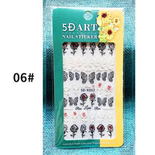 Load image into Gallery viewer, White Embossed Flower Lace 5D Sticker Decal Wedding Nail Art Designs Floral Flower Transfer Decal  Geometry  3D Wave Design Decoration for Women Girls Tape Nail Art Stickers Decal Decoration Geometry Transfer Decals Nail Art Decorations Decoration Decal
