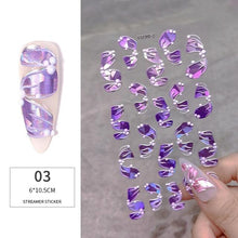 Load image into Gallery viewer, White Embossed Flower Lace 5D Sticker Decal Wedding Nail Art Designs Floral Flower Transfer Decal  Geometry  3D Wave Design Decoration for Women Girls Tape Nail Art Stickers Decal Decoration Geometry Transfer Decals Nail Art Decorations Decoration Decal
