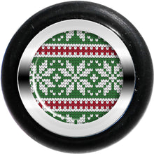 Load image into Gallery viewer, Green Red Christmas Sweater Cheater Plug Set
