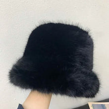 将图片加载到图库查看器，Wide Brim Fluffy Bucket Hat
