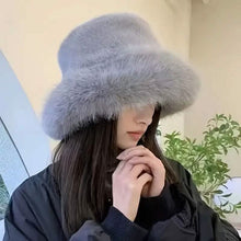 将图片加载到图库查看器，Wide Brim Fluffy Bucket Hat
