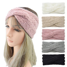 Load image into Gallery viewer, Wide Knitted Headband Bows Knotted Winter Women Turban Hair Accessories For Girls Lady Soft Knitting Winter Headbands Gorgeous Hair Accessories For Women
