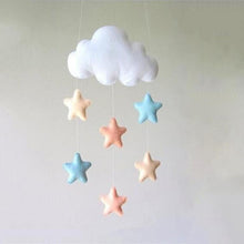 Load image into Gallery viewer, Wind Chimes Handmade Cloud Felt Love Pendant Baby Children Cloud Bed Bell Mobile Crib Jewelry Creative Pendant  Bedroom Loving Ceiling Hanging Heart Decor Girls Wind Chime Nursery Decoration
