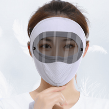 Load image into Gallery viewer, Windproof Anti Dust Face Mask Cycling Ski Breathable Masks Fleece Face Shield Hood Caps with HD Goggles Cycling Cap Balaclava  Skating Hat Motorbike Biker Racing Breather Mask Tactical Airsoft Cap Scarf Mask Ski Hat Spring Summer For Men Women
