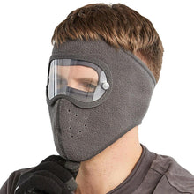 Load image into Gallery viewer, Windproof Anti Dust Face Mask Cycling Ski Breathable Masks Fleece Face Shield Hood Caps with HD Goggles Cycling Cap Balaclava  Skating Hat Motorbike Biker Racing Breather Mask Tactical Airsoft Cap Scarf Mask Ski Hat Spring Summer For Men Women
