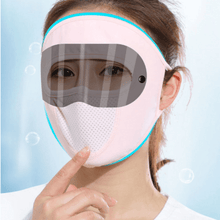 Load image into Gallery viewer, Windproof Anti Dust Face Mask Cycling Ski Breathable Masks Fleece Face Shield Hood Caps with HD Goggles Cycling Cap Balaclava  Skating Hat Motorbike Biker Racing Breather Mask Tactical Airsoft Cap Scarf Mask Ski Hat Spring Summer For Men Women
