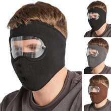 Load image into Gallery viewer, Windproof Anti Dust Face Mask Cycling Ski Breathable Masks Fleece Face Shield Hood Caps with HD Goggles Cycling Cap Balaclava  Skating Hat Motorbike Biker Racing Breather Mask Tactical Airsoft Cap Scarf Mask Ski Hat Spring Summer For Men Women
