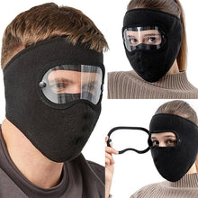 Load image into Gallery viewer, Windproof Anti Dust Face Mask Cycling Ski Breathable Masks Fleece Face Shield Hood Caps with HD Goggles Cycling Cap Balaclava  Skating Hat Motorbike Biker Racing Breather Mask Tactical Airsoft Cap Scarf Mask Ski Hat Spring Summer For Men Women

