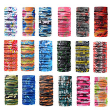 Load image into Gallery viewer, Windproof Head Scarves Neck Warmer Cycling Camping Hiking Men Women Fashion Magic Scarves Turban Outdoor Headband Bandanas Washable Cloth Bandanas Women Men Neck Gaiter Cover Turban Multipurpose Balaclava Elastic UV Face Shields for Women
